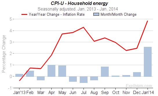 Chart of Household Energy Price Inflation